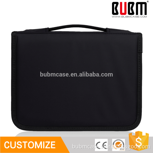 BUBM business mens fashion black 7.9 inch laptop bag with handle